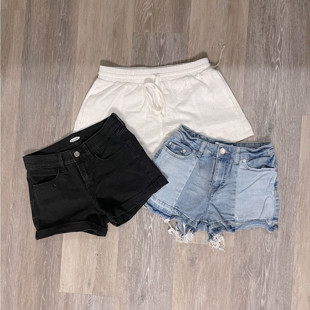 Bundle of 3 Junior Girls XS 0/2 Shorts